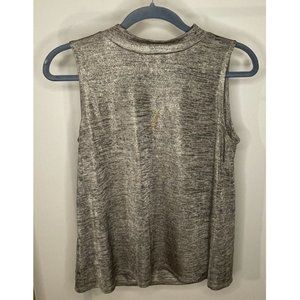 LOFT - Shimmer Sleeveless Mockneck Shell Top Blouse